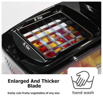 KITIDEA Vegetable Chopper, Food Chopper, Onion Chopper, Veggie Chopper, Dicer chopper, Potato Cutter...
