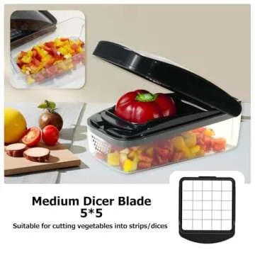 KITIDEA Vegetable Chopper - Efficient & Easy Cooking Tool