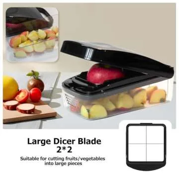 KITIDEA Vegetable Chopper - Efficient & Easy Cooking Tool