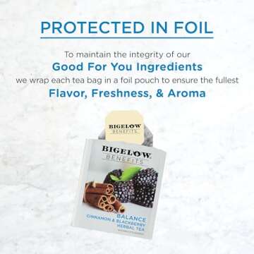 Bigelow Balance Cinnamon Blackberry Herbal Tea, 108 Bags