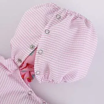 THOVSMOON Toddler Gingham Flotation Device Cover