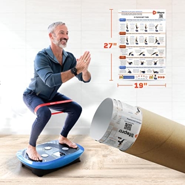 Lifepro Vibration Plate Workout Poster for All Fitness Levels