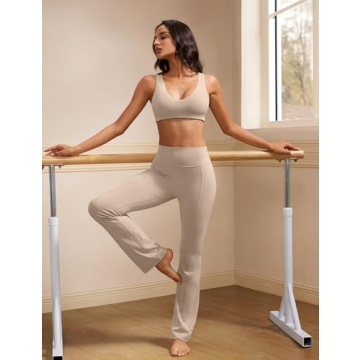 INGIA High Waist Flared Leggings for Women - Casual Yoga Pants