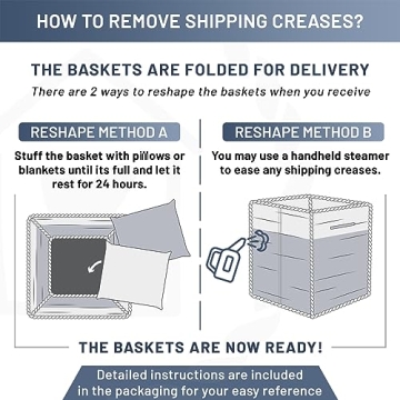 NaturalCozy Storage Cubes 11 Inch Cotton Rope Woven Baskets for Organizing, 3-Pack | Cube Bin Square Shelves Organizer, Classroom, Kids Toy Bins, Closet, Baby Nursery