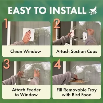 Clear Window Bird Feeder for Bird Lovers and Families