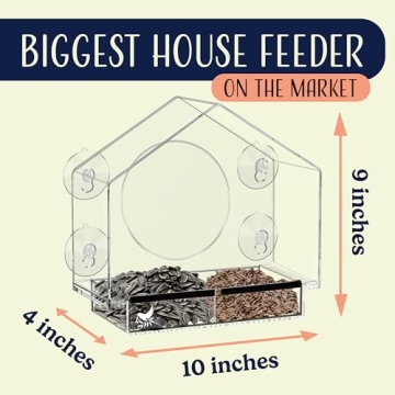 Clear Window Bird Feeder for Bird Lovers and Families