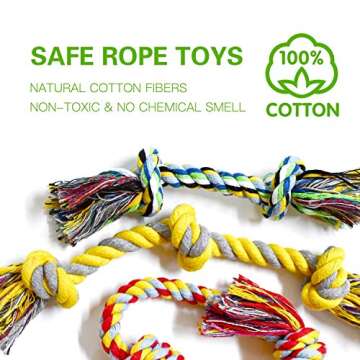 SHARLOVY Puppy Teething Chew Toys,Dog Toys 16 Pack Pea Shaped Rubber Bone Dog Chew Toys for Teeth Cleaning Puppy Toys for Small Dog Toys Squeaky iq Treat Ball Dog Toys Tug of War Durable Pet Toys