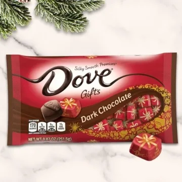 DOVE PROMISES Dark Chocolate Holiday Gift 8.87 oz Bag