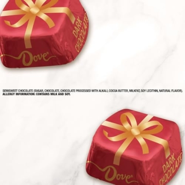 DOVE PROMISES Dark Chocolate Holiday Gift 8.87 oz Bag