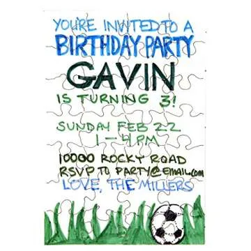 8 Blank Jigsaw Puzzles with Envelopes – 5.5 x 8 Inch, 28 Pieces Each – DYI Party invites, Perfect for Decorating, Kids' Activities, Arts & Crafts or Party Favors