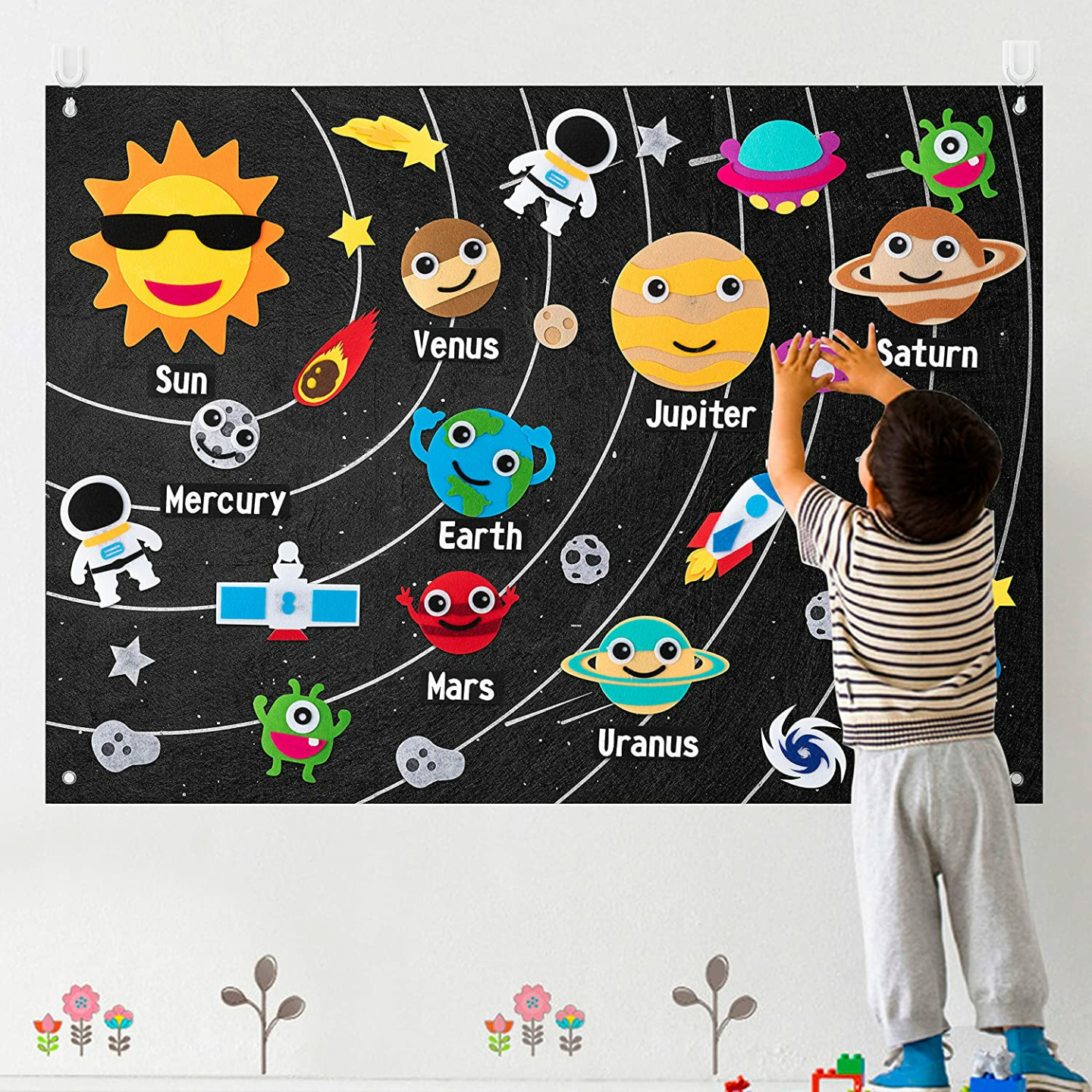 Outer Space Felt Story Board Set for Kids
