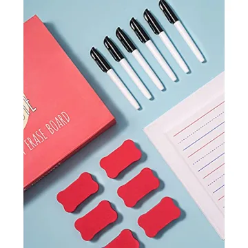 Gamenote 6 Pack Magnetic Double Sided Dry Erase Boards