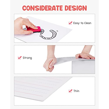 Gamenote 6 Pack Magnetic Double Sided Dry Erase Boards