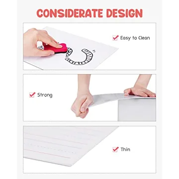 Gamenote 6 Pack Magnetic Double Sided Dry Erase Boards