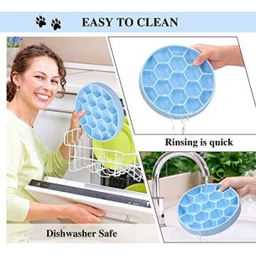 ALLYGOODS Silicone Slow Feeder Large Breed/Medium Sized Dog/Small Breed - Dog Food Bowls - Dog Dishes for Big Dogs