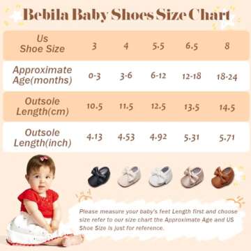 Bebila Double Bow Fringe Baby Moccasins - Soft Sole Baby Shoes Girls Toddler Crib Flats