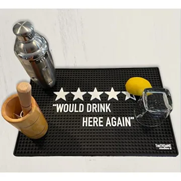 Durable 17.7" Funny Bar Spill Mat for Home Pub Accents