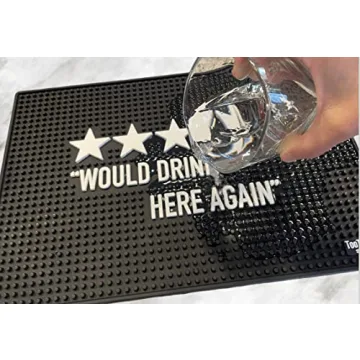Durable 17.7" Funny Bar Spill Mat for Home Pub Accents