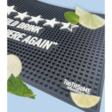 Durable 17.7" Funny Bar Spill Mat for Home Pub Accents