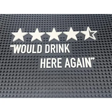Durable 17.7" Funny Bar Spill Mat for Home Pub Accents