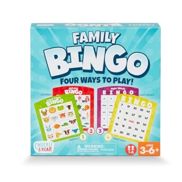 Chuckle & Roar Family Bingo Game for Kids 3-6