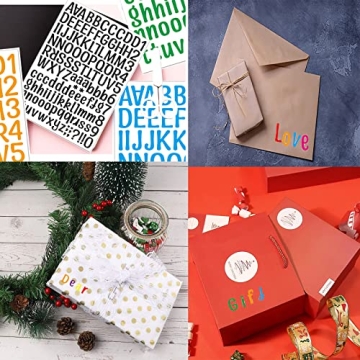 Versatile 1512 Alphabet Stickers Vinyl Set for Crafting