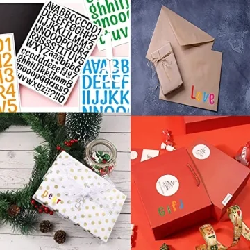 Versatile 1512 Alphabet Stickers Vinyl Set for Crafting