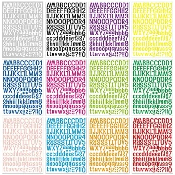 Versatile 1512 Alphabet Stickers Vinyl Set for Crafting