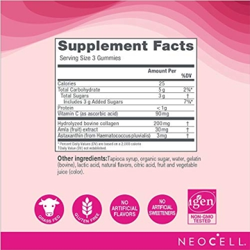 NeoCell Collagen Gummies with Vitamin C & Astaxanthin