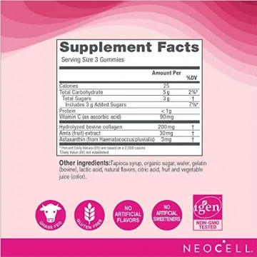 NeoCell Collagen Gummies with Vitamin C & Astaxanthin