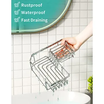 HapiRm Corner Shower Caddy – Rustproof & Easy Install