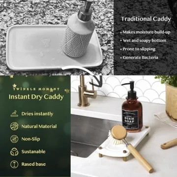 Twinkle Moment Instant Dry Sink Caddy Organizer 2PCS