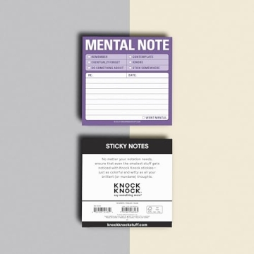 Knock Knock Mental Sticky Notes for Fun Reminders