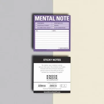 Knock Knock Mental Sticky Notes for Fun Reminders