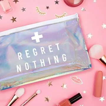 Pop Fizz Designs Bachelorette Party Hangover Makeup Bag | 7 Pack | Hangover Kit Bag | Bachelorette Recovery Kit