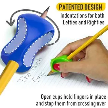 The Pencil Grip Pinch Grip, Ergonomic Writing Aid, Gloss Colored Pencil Grips, 6 Count - TPG-12706