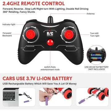 4WD Off-Road Stunt RC Car for Kids - Gift Idea