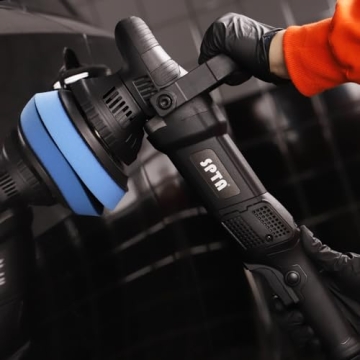 SPTA Dual Action Polisher with Pads for Car Detailing