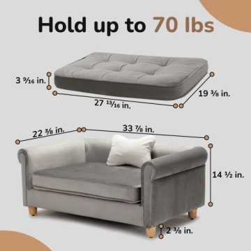 dCee Dog Sofa Bed - Stylish Comfort for Medium Dogs