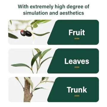 Realistic 7FT Olive Tree Faux Indoor Decoration