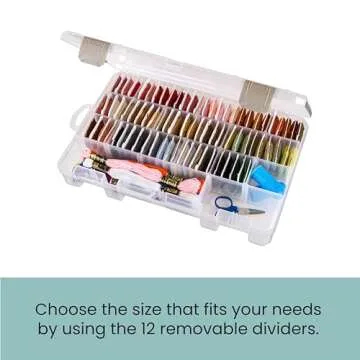 ArtBin Floss Finder Box - Clear Organizer for Craft Supplies