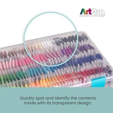 ArtBin Floss Finder Box - Clear Organizer for Craft Supplies