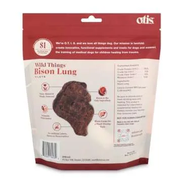 OTIS Bison Lung Filets for Dogs | Protein Packed, Pasture-Raised, Grass-Fed Bison Dog Treats Healthy...