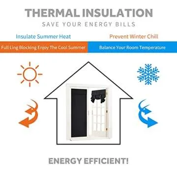 RYB HOME 2 Panels Blackout Curtains Doors - Thermal Insulated Light Block Privacy French Door Sidelight Double Door Curtain Tricia Window Shades, 26 x 69 inch, 1 Pair, Black