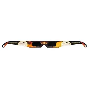 LUNT SOLAR SYSTEMS ISO & CE Certified Solar Eclipse Glasses – AAS Approved Total Eclipse Viewing G...