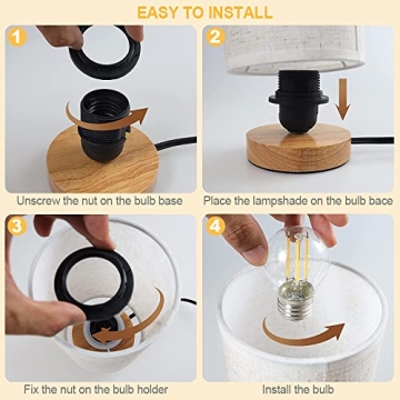 UCHENTON Table Lamp - Stylish Mini Warm Light