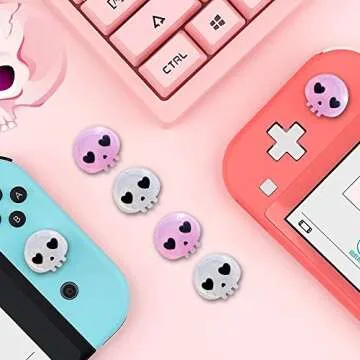 Buy PERFECTSIGHT Joycon Thumb Grips - Cute Skull Design