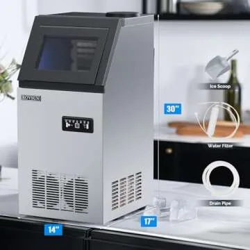 ROVSUN Commercial Ice Maker - 110lbs Daily Production