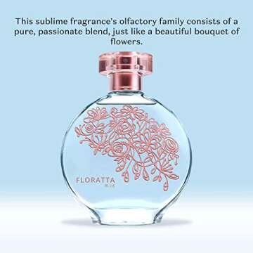 O BOTICARIO Floratta Blue Eau de Toilette, Long-Lasting, Fresh Floral Fragrance Perfume for Women, 2.5 Ounce