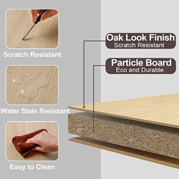 FairyHaus Nightstand with Rattan Drawer for Bedrooms